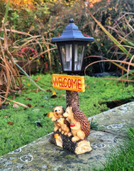 Solar Powered Hedgehog Welcome Ornament
