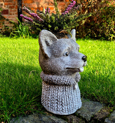 Fox Head Pot Planter
