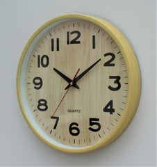 Shabby Chic Wood Effect Wall Clock