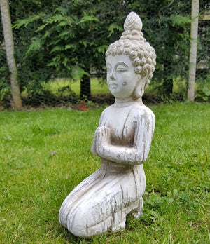 Drift Wood Effect Kneeling Buddha