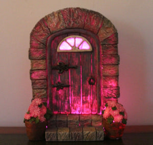 Solar Powered Fairy Door - Colour Changing