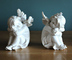 Set of Sleeping Cherubs Garden Ornament