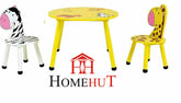 Kids Jungle Wooden Table and 2 Chairs Set