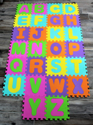 26 Piece Alphabet Childrens Play Mats - Jigsaw Style