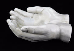 Wall Mounted Giving Hands - Antique White