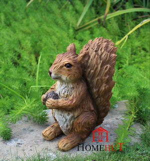 Red Squirrel Garden Ornament
