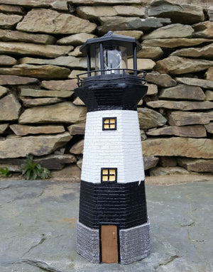 Solar Powered Rotating Lighthouse Ornament