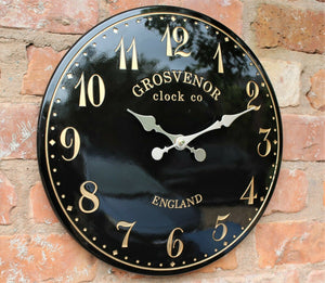 Black Garden Wall Clock