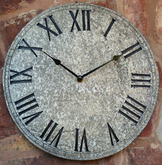 Station Wall Clock Stone effect 12 inch