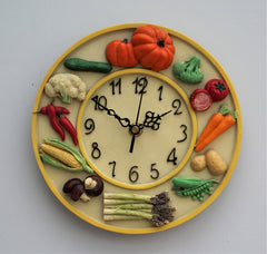 Wall Clock Vegetables Quartz 23cm