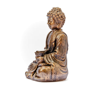 Stone Effect Sitting Buddha