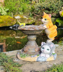 Solar Powered Cat Bird Bath