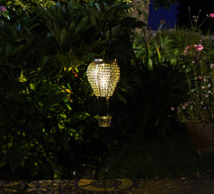 Garden Ornament Solar Power Lantern LED Silhouette Lamp Garden Patio 72cm