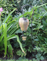 Garden Ornament Solar Power Lantern LED Silhouette Lamp Garden Patio 72cm