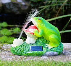 Solar Garden Frog Ornament 15CM