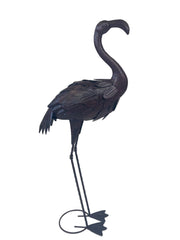 Metal Garden Flamingo Ornament 92cm Tall