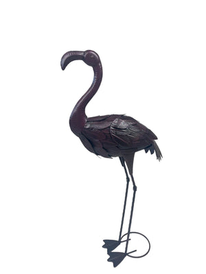Metal Garden Flamingo Ornament 92cm Tall