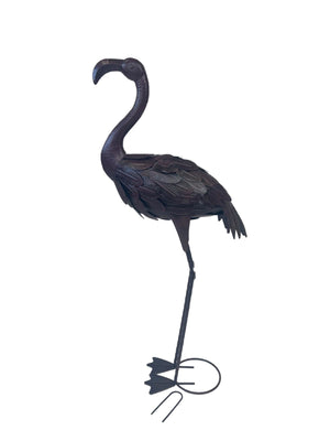 Metal Garden Flamingo Ornament 92cm Tall