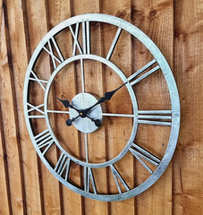 Silver Skeleton Clock