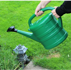 Watering Can With Rose - Green