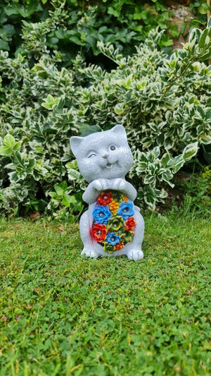 Solar Cat Garden Ornament