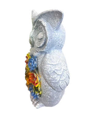 Garden Owl Solar Ornament