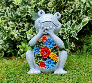 Garden Frog Solar Ornament