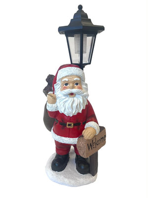 Solar Christmas Santa Claus decoration with Lantern