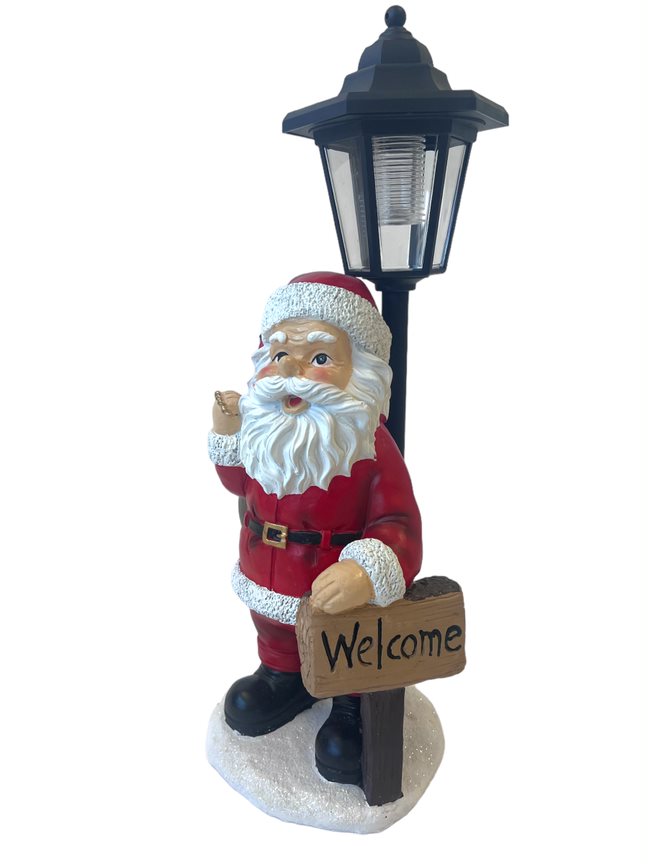 Solar Christmas Santa Claus decoration with Lantern