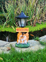 Solar Powered Squirrel Welcome Ornament