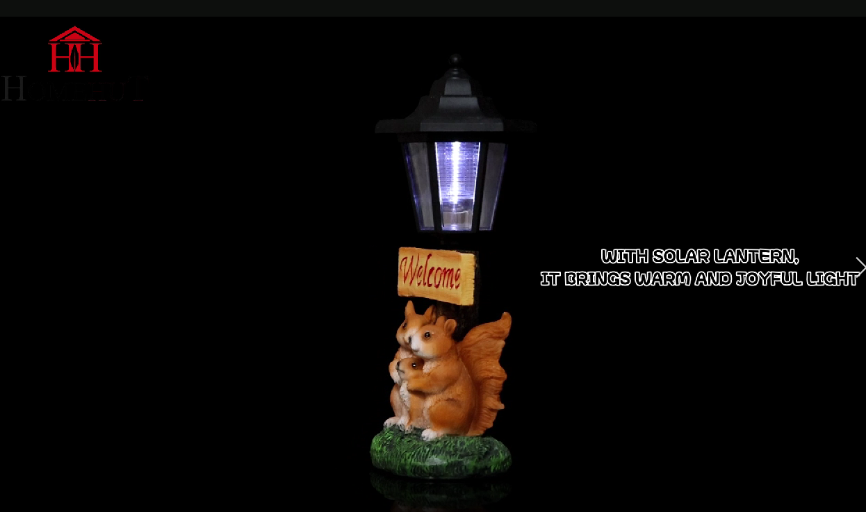 Solar Powered Squirrel Welcome Ornament