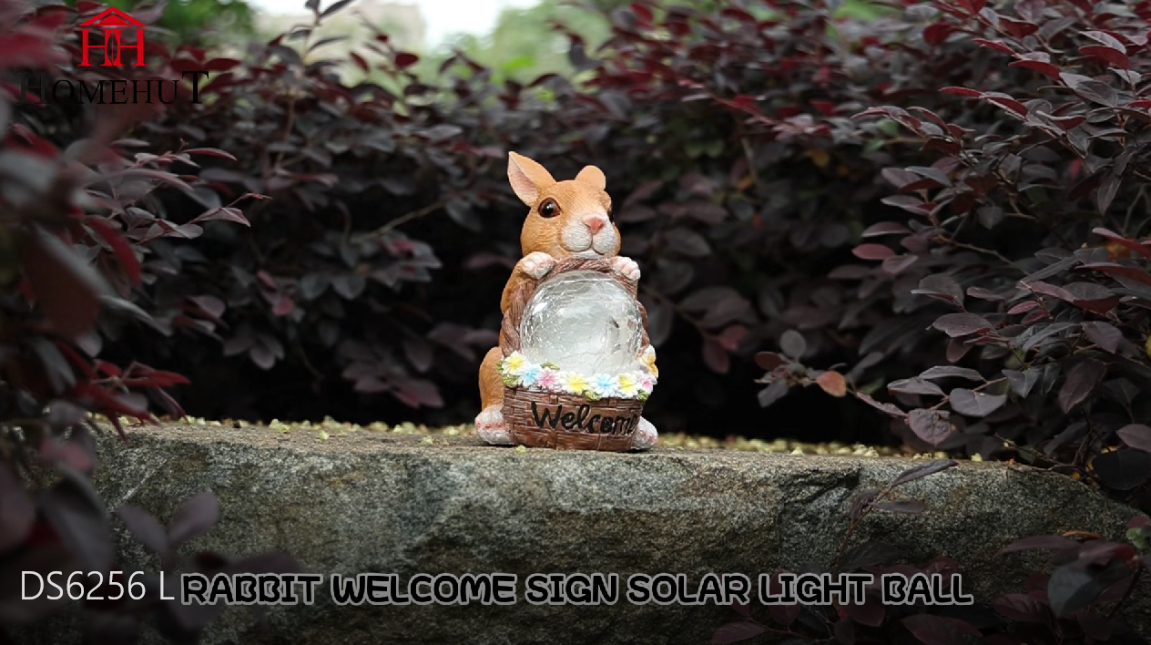 Solar Garden Welcome Rabbit