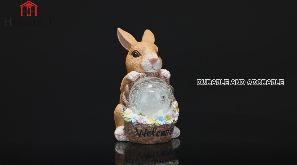 Solar Garden Welcome Rabbit