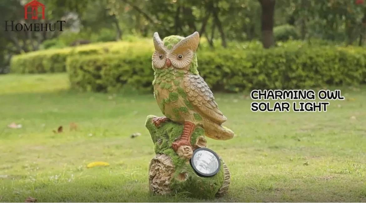 Garden Solar Owl Ornament