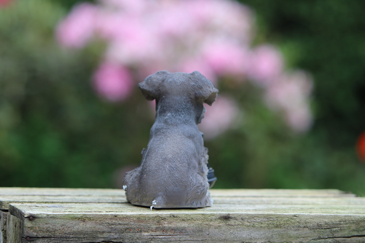 Solar Garden Westie Puppy with Lantern