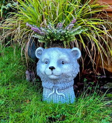 Bear Head Pot Planter