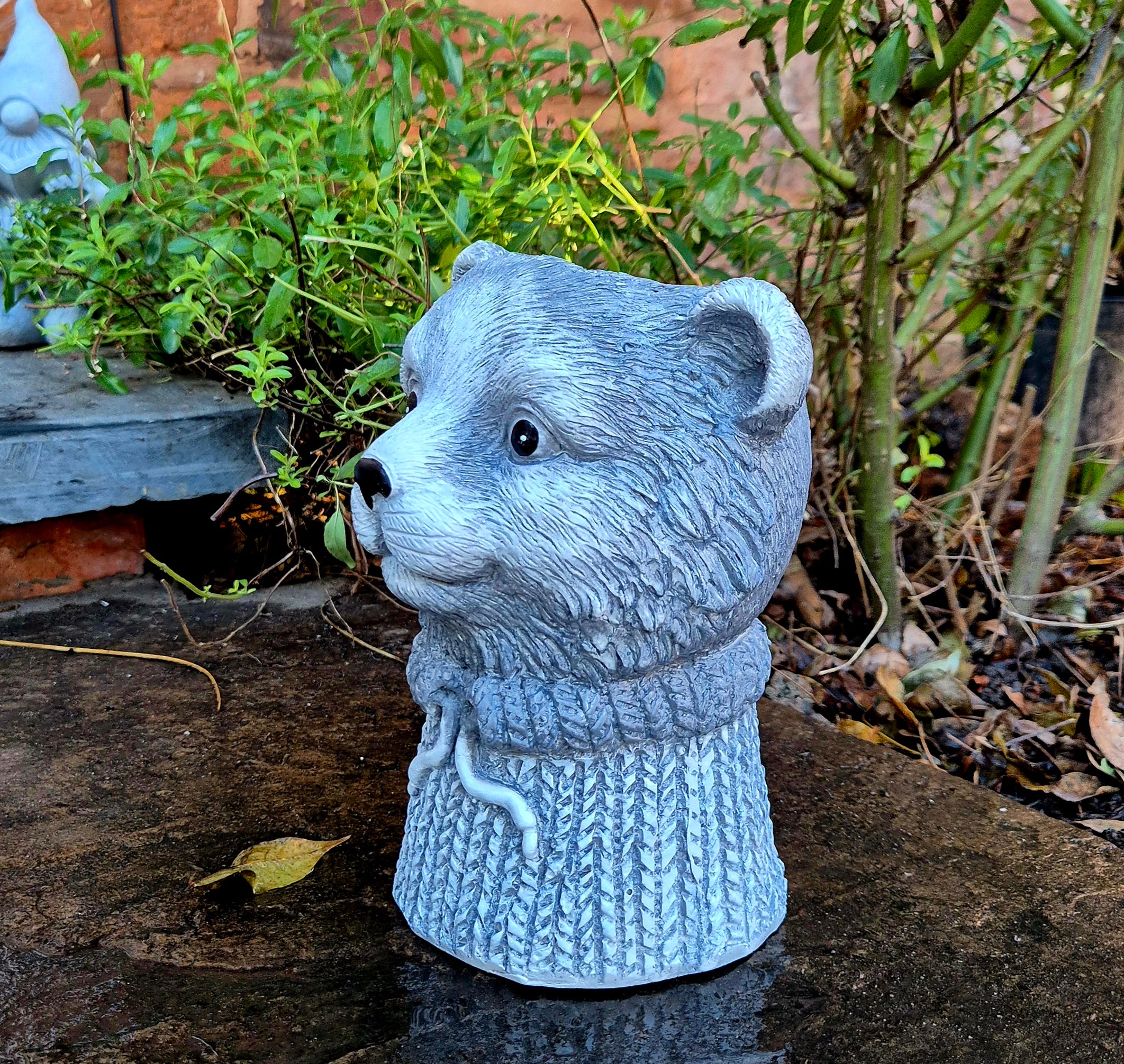 Bear Head Pot Planter