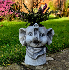 Elephant Head Pot Planter