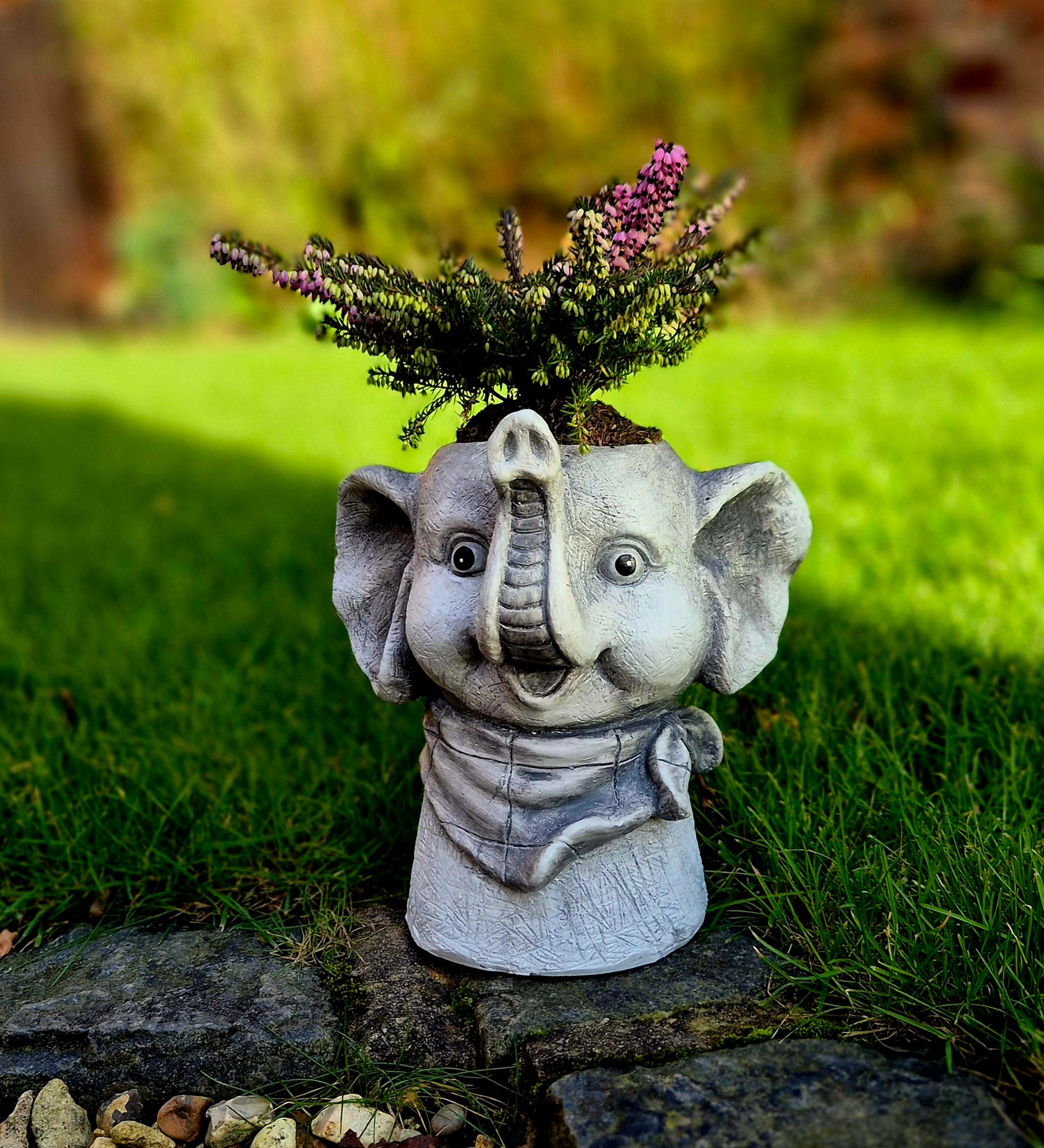 Elephant Head Pot Planter