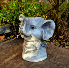 Elephant Head Pot Planter