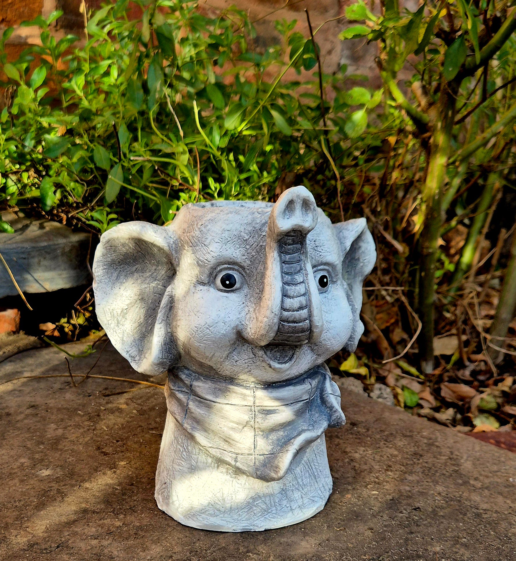 Elephant Head Pot Planter