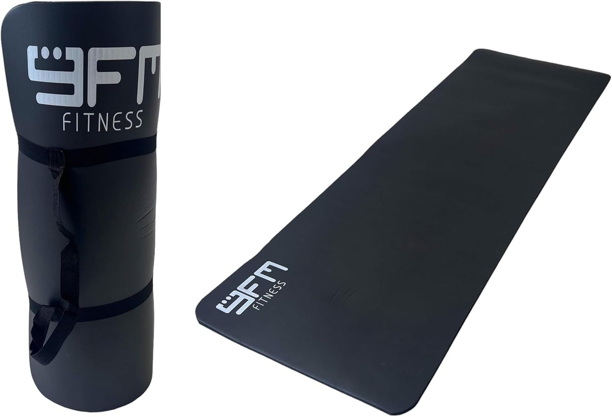 Non-Slip Yoga Mat with Carry Strap – Premium Fitness & Pilates Exercise Mat for Home & Gym