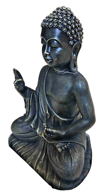 Large Bronze Effect Sitting Buddha