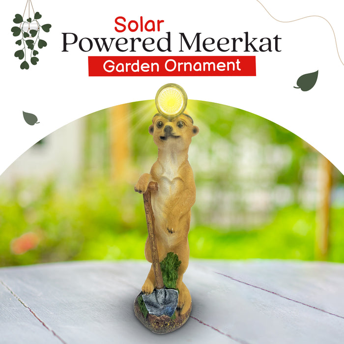 Solar Meerkat Garden Ornament