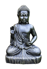 Large Bronze Effect Sitting Buddha