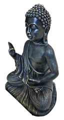 Large Bronze Effect Sitting Buddha