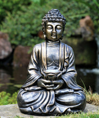 Stone Effect Sitting Buddha