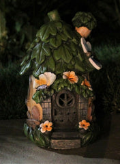 Garden Leaf Solar Fairy Tree House