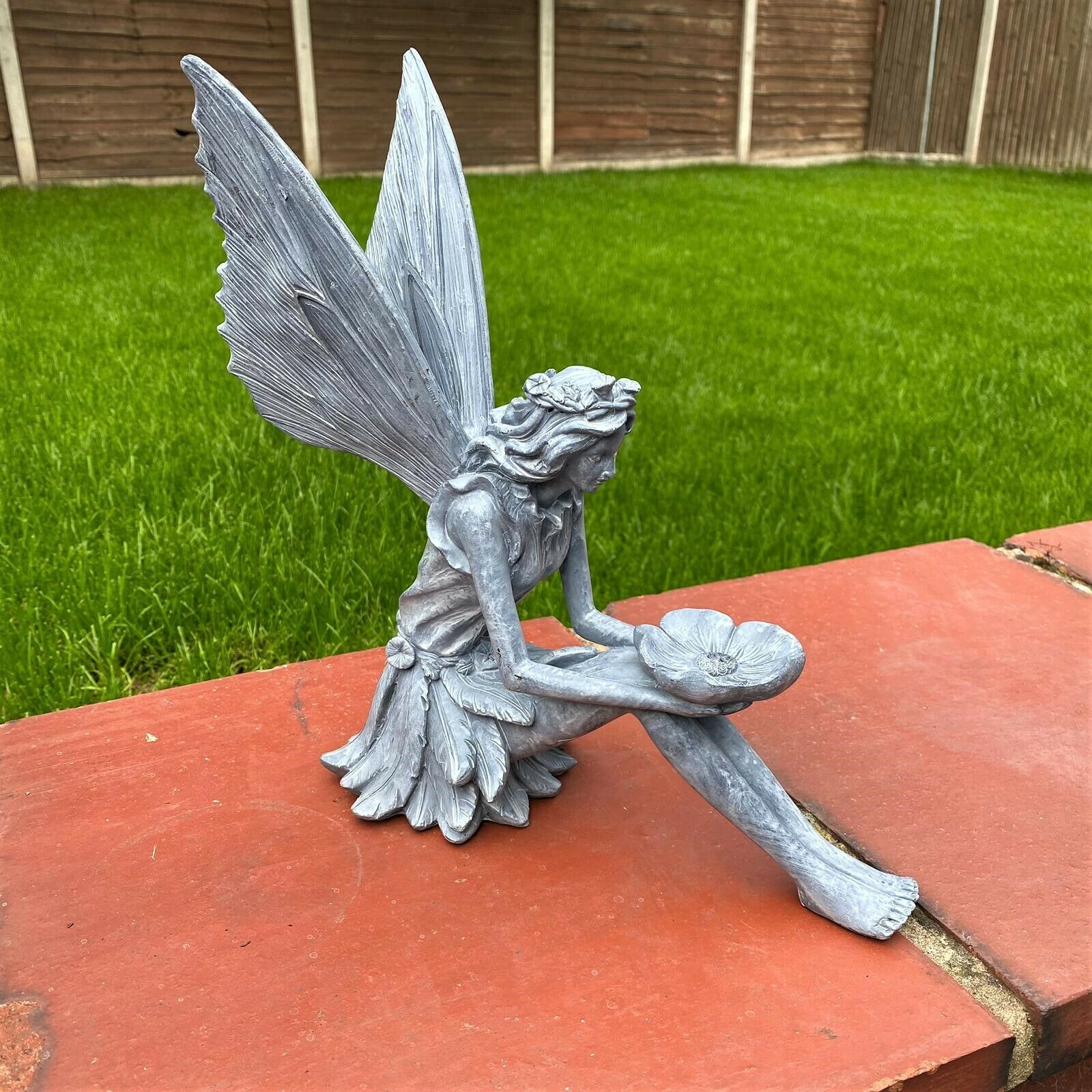 Large Grey Fairy Garden Sculpture 30cm