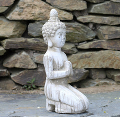 Drift Wood Effect Kneeling Buddha